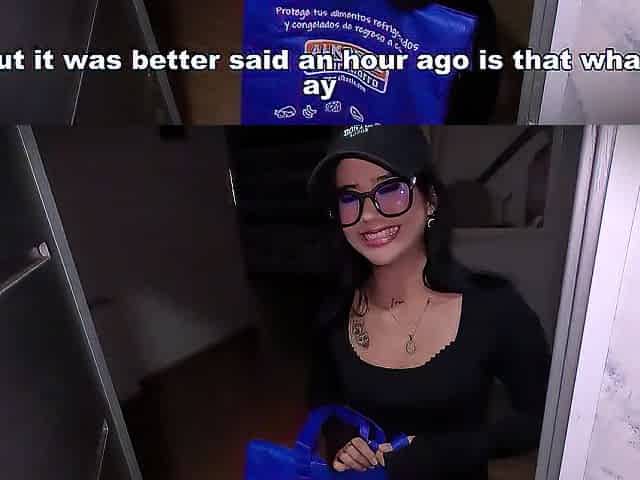 I'm a delivery beauty and I had to carry milk, paid me with milk inside my snatch/ DR POV-ELEANOR STYLE