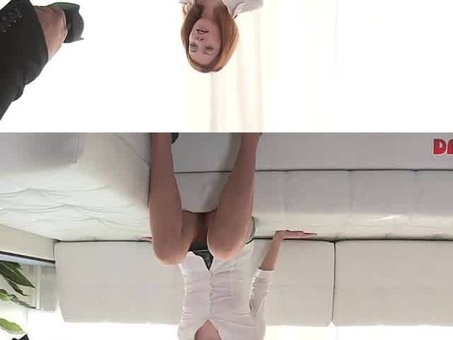 Red-haired teen screwed at casting