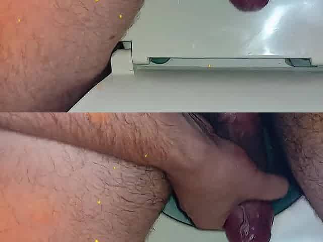 slow foreskin play on an white big uncut dick