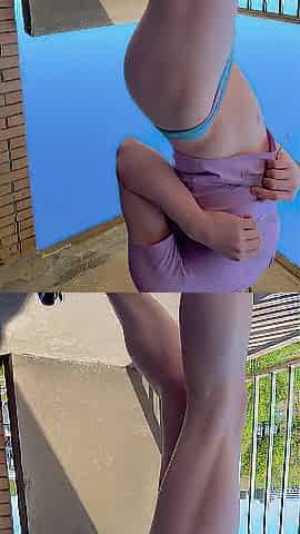 on charming days I like to pee on my balcony