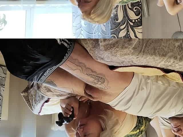 The Game in the Console Ended with a Blowjob From a Girlfriend with Swallowing Cum