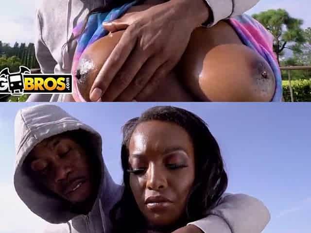 BANGBROS - Daya Knight's Cool Ebony Booty Daya Screwed By SlimPoke On Brown Bunnies!