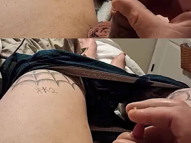 Penis sounding with sharpie
