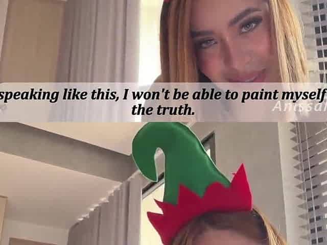 Perky Christmas, stepson. This day I will fulfill your dream of u filling me with milk.