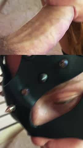 Sexy Stockings and Heels Girl in Messy Cum Fun