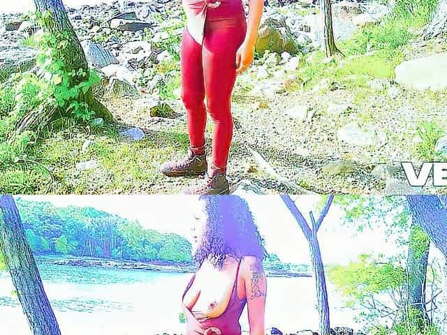 Jamaican Naked Beach Orchard Public Nudist Gives Oral pleasure Outside In The Woods