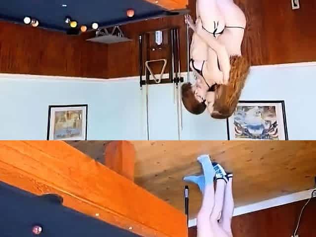 Lesbian Pool Masturbation