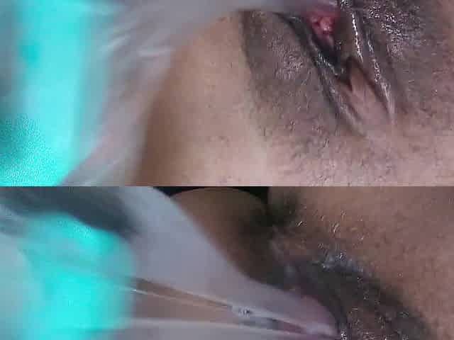 Masturbating with a speculum