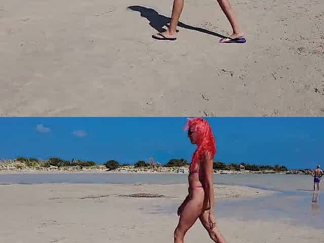 Bizarre Bikini In Public!