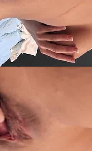 Kayley Gunner Realtor Strips Big Tits - Shaved Pussy Ride & Booty Cumshot