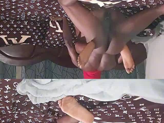 Black princess enjoying a hard bang from the ghetto stud