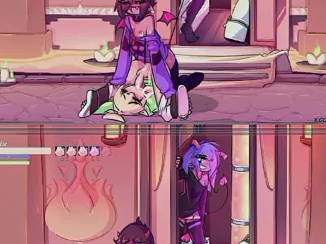 Max the ELF: ( animation )_ FUTANARI - CHICAS COGEN DE UNA MANERA MUY INTENSA