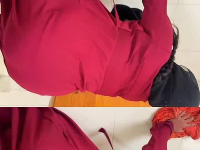 Beautiful Muslim Hot Stepmom Clean Room & Try to Seduce Me by Show Her Big Ass Want Ass Fuck From Me