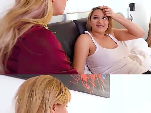 POV! Double BJ! Alix Lovell & Cherie Deville Milk Miles Long!