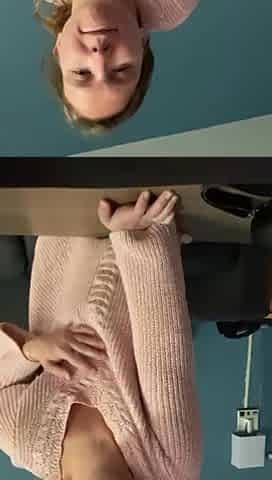 I Fucked Myself in a Pink Sweater as a Tip 4 My 66f Lesbian Housekeeper!