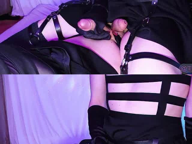 Frotting with Vibrator until we both cum!