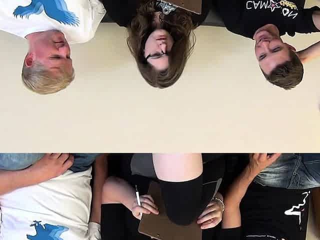 Amateur Teen Blowjob Under the Cover