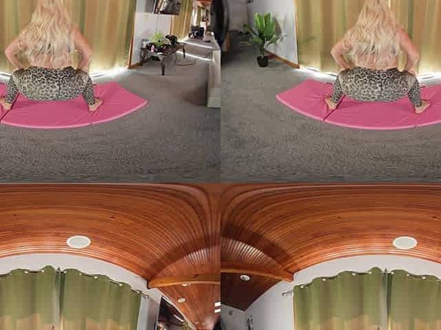 Mature blonde delivers sensual striptease with big ass passion
