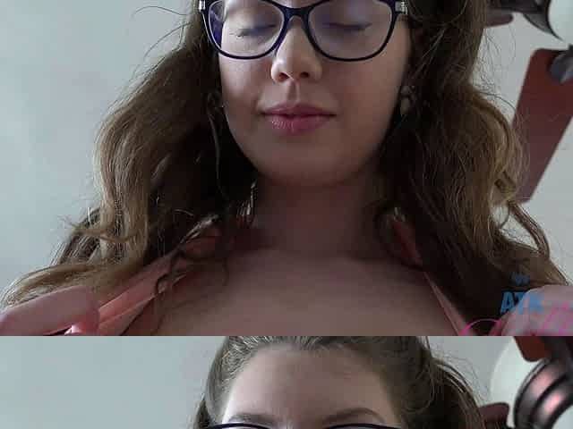 Sexy Teen Brunette Chick Handjobs POV