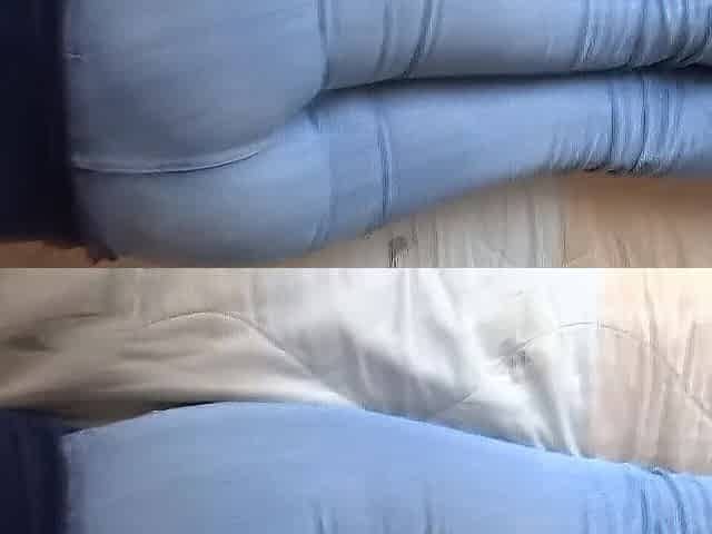 My wife's sister shows off, we masturbate and that babe asks me to cum on her pretty booty