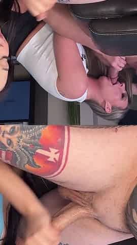 Young Woman with Older Men Couple Swap!!