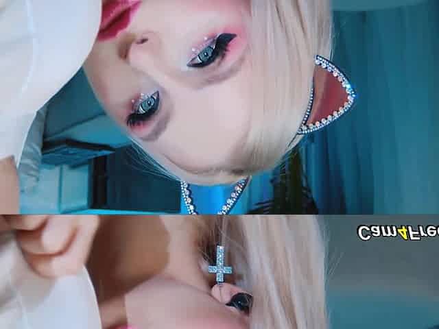 Naughty Blonde Teases with Deep Wet Oral Play