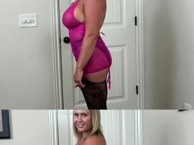 Blonde Natasha Marley with big boob