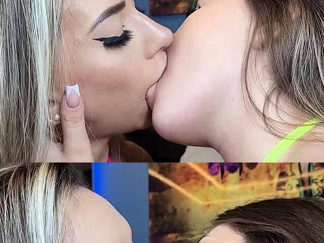 FETISH FACTORY BRAZIL STUDIO - Two Hot Blondes Kissing Deep