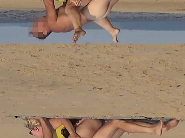 Fucking Funny MILF on Beach