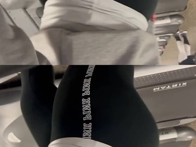Gym Day Wearing Watch Thru Leggings Showing Off My Bubble Ass