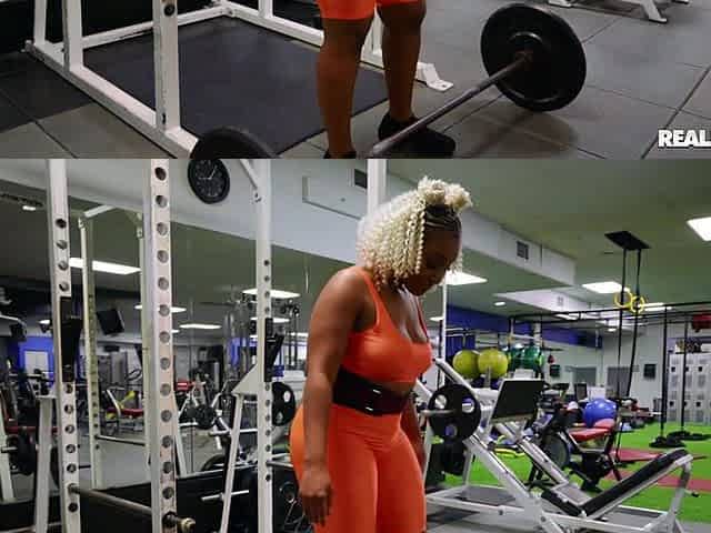 Jmac's Intense Gym Passion with Blonde Black Heat