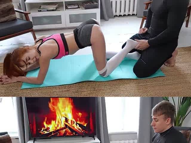 Wow, she's flexible! Real tits, lovely orgasm. Cum in mouth, and cum! Horny, super-fucking-hot woman, gorgeous