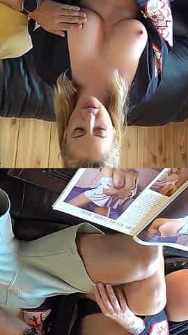 Amateur Couple Loves to Masturbate While Watching a Magazine