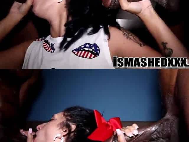 TEEN ANAL WHORE VS two BBC MALES