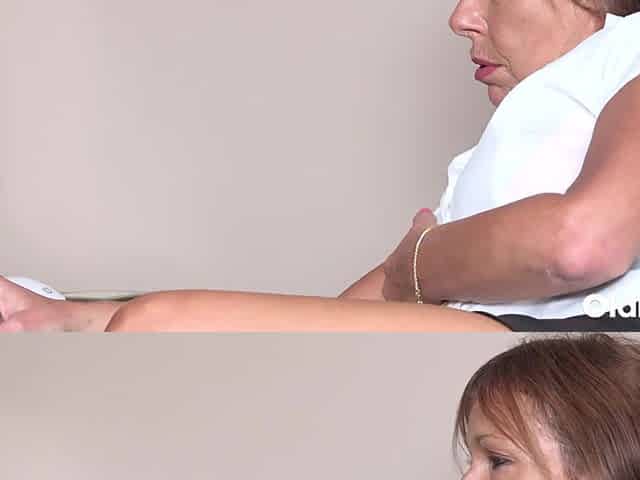 Horny Mature MILF Strips And Plays With Glass Dildo