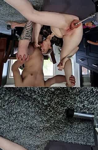 Wife Gave Blowjob and Rimjob While Playing with Her Hismith Sexmachine