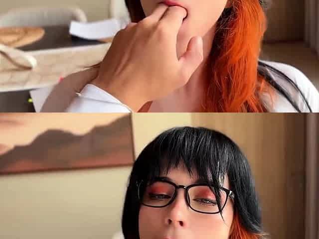 Boss Gives His Redhead Secretary a Brutal No-Lube Anal