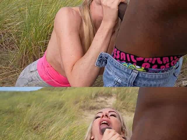 Beach 69 Fun: Ivey Passion Sucks BBC Under Palm Trees