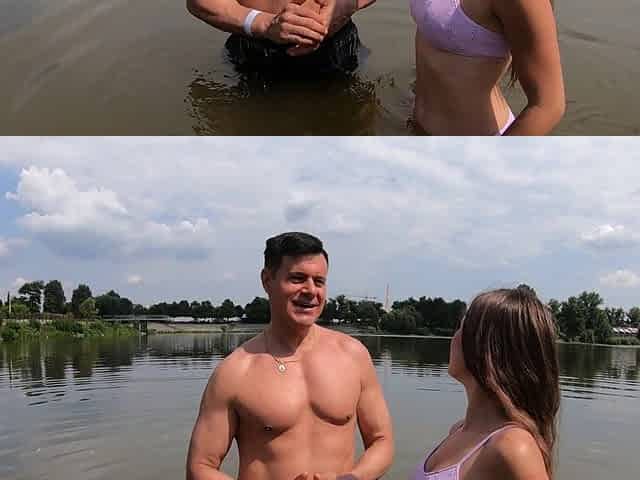 Porno Dan and Serina Gomez enjoy passionate outdoor sex