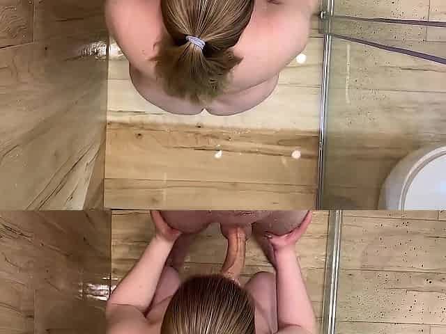 Skinny Boy Fucks Busty Bbw In The Shower (4k) Pov