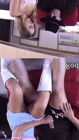 90s Cute Bimbo Gives Insane BJ Swallows