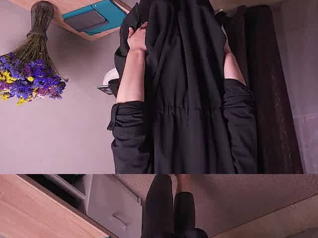 Secretary In Leather Panties Teases Boss With Her Fine Booty