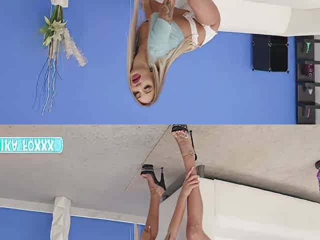 Rides A Giant Dildo And Lets Her Ass Gape With Monika Fox