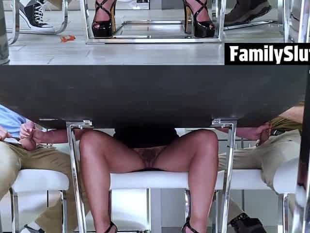 Phoenix Begins Giving One as well as the other Her Boyz a Firm Tugjob Below the Table - Familyslut