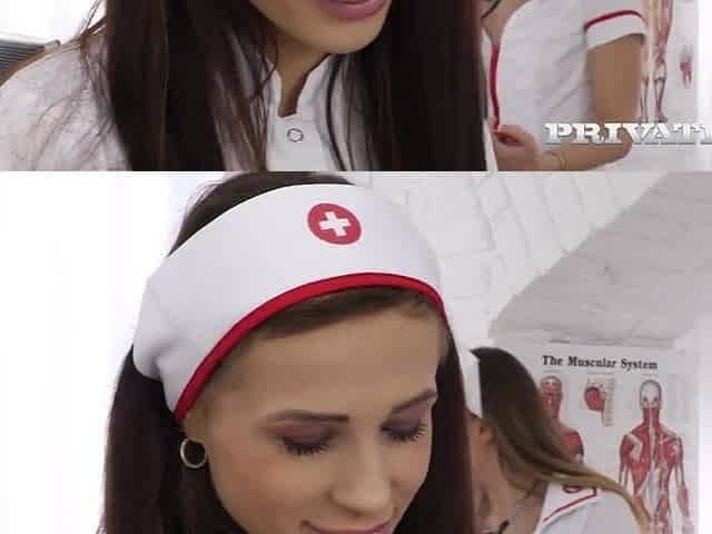 INTIMATE Intimate.com - Nurses Eveline Dellai and Nicole Love Getting Jock!