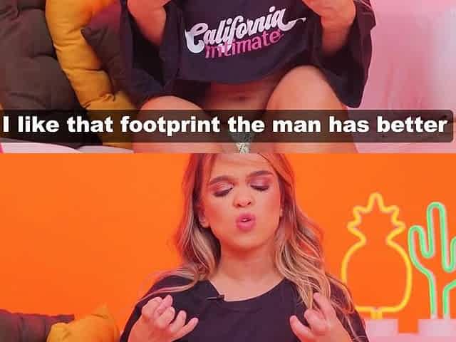 Brazils naughtiest dwarf playing with a dildo her size