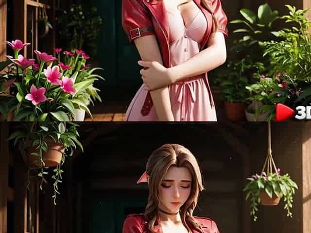 Aerith Gainsborough likes getting banged by a giant ebony jock [AI]