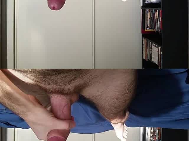 Cum dad wakes up talking smutty & jerking off a ramrod full of ball juice