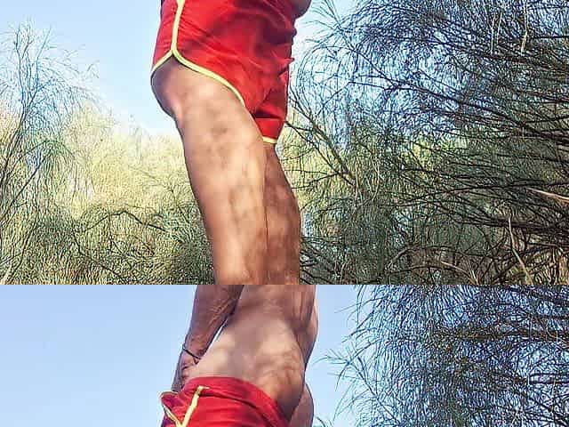 Risky Ejaculation - Hawt man masturbating in a public place near beach