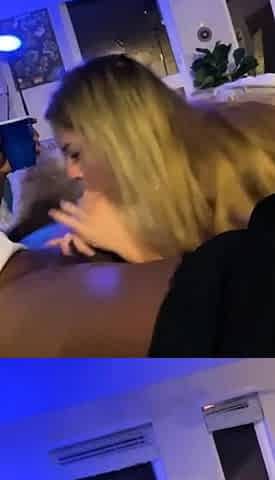 POV blowjob footjob handjob with Karla Kush eating cum